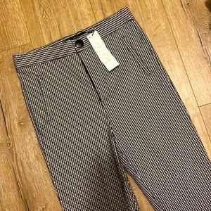 Zara, Size M, Made in Cambodia, Legging Pants, Black, White, and Red